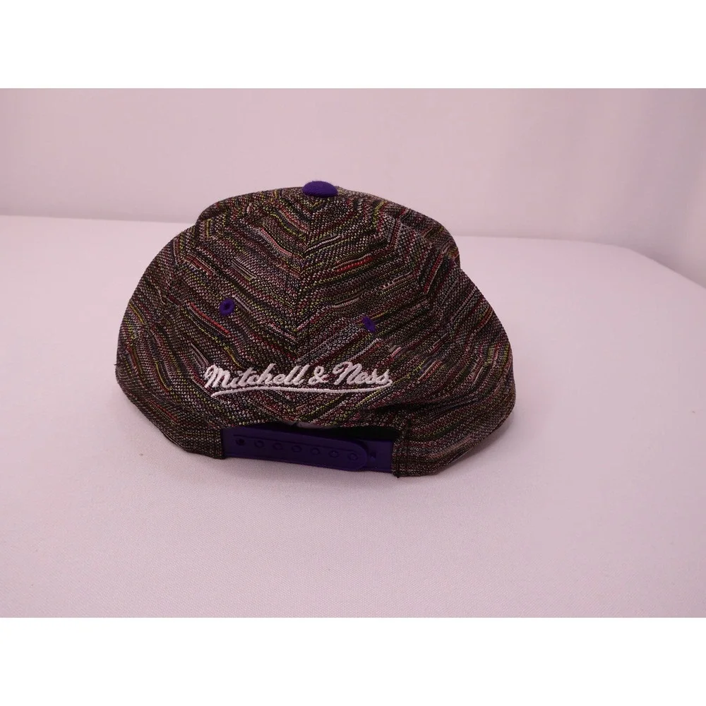 NBA Los Angeles Lakers Multicolor Textured Mitchell & Ness Snapback Hat Cap